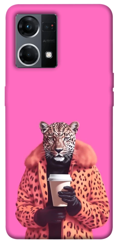 Чохол на Oppo Reno 7 4G Леопард з кавою фото 1 з 1