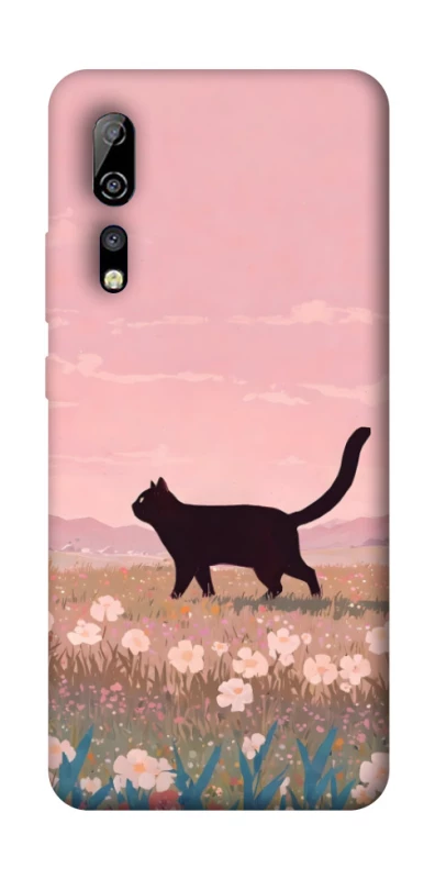 Чохол на ZTE Axon 10 Pro cat on a field фото 1 з 1