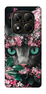 Чехол на Xiaomi Poco X7 Кот в цветах фото 1 из 1