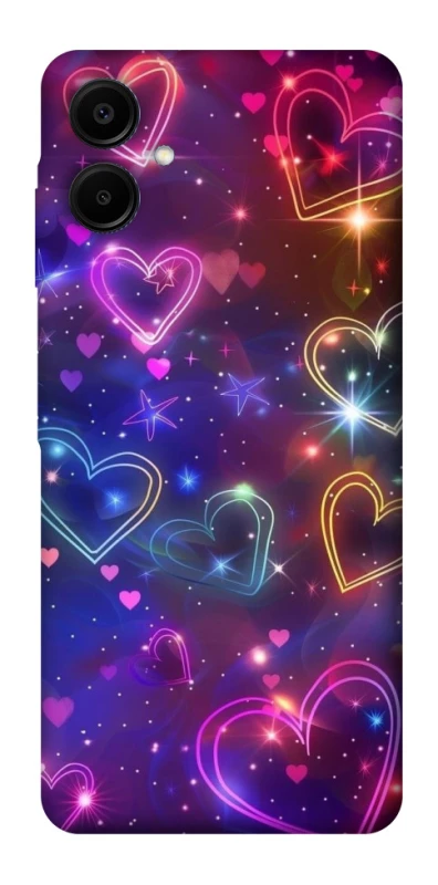 Чохол на Samsung Galaxy A06 Drawn hearts фото 1 з 1