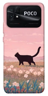 Чохол на Xiaomi Poco C40 cat on a field фото 1 з 1