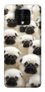 Чехол на TECNO Camon 16 SE Doggy Pug Love фото 1 из 1