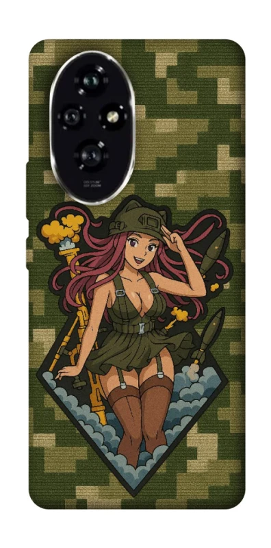 Чохол на Honor 200 Military Waifu фото 1 з 1