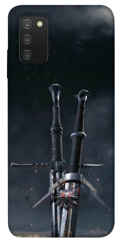 Чехол на Samsung Galaxy A03s Мечи Ведьмака фото 1 из 1