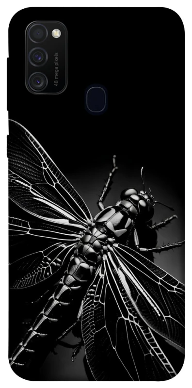 Чохол на Samsung Galaxy M21 Black dragonfly фото 1 з 1