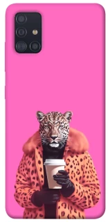 Чохол на Samsung Galaxy A51 Леопард з кавою фото 1 з 1