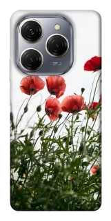 Чехол на TECNO Spark 20 Pro Поле маков фото 1 из 1