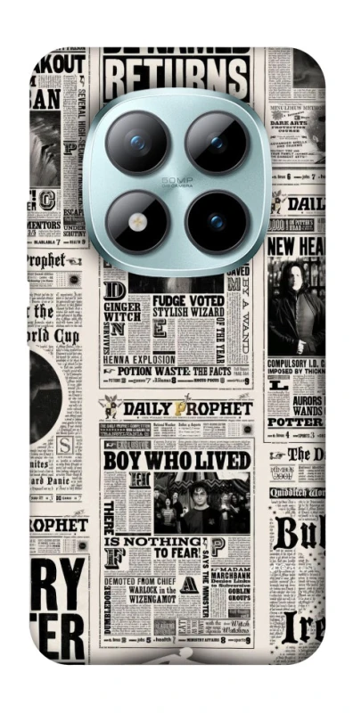 Чехол на Xiaomi Redmi Note 15 Pro+ 5G Harry Potter newspaper фото 1 из 1