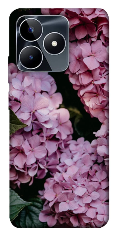Чехол на Realme C53 Розовые гартензии фото 1 из 1