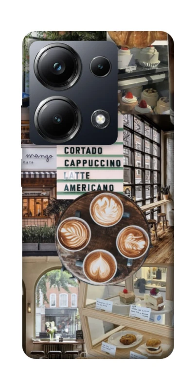 Чохол на Xiaomi Poco M6 Pro 4G Coffee collage ver.5 фото 1 з 1