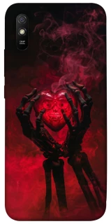 Чехол на Xiaomi Redmi 9A Heart in the hands of a skeleton фото 1 из 1