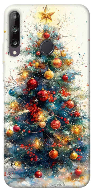 Чехол на Huawei P40 Lite E Новогодний v36 фото 1 из 1