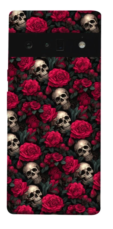 Чохол на Google Pixel 6 Pro Черепа та рози фото 1 з 1