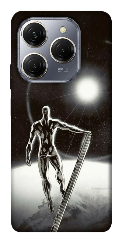 Чохол на TECNO Spark 20 Pro Срібний серфер фото 1 з 1