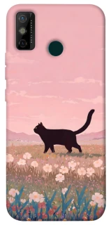 Чохол на TECNO Spark 6 Go cat on a field фото 1 з 1