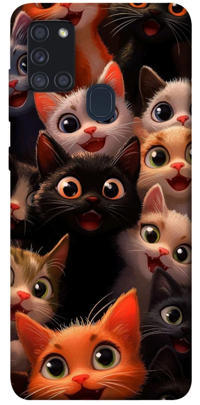 Чохол на Samsung Galaxy A21s happy cats фото 1 з 1