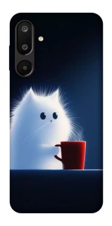 Чехол на Samsung Galaxy M16 5G Чехол кот с кофе фото 1 из 1