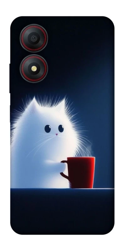 Чохол на ZTE Blade A34 4G Чохол кіт з кавою фото 1 з 1