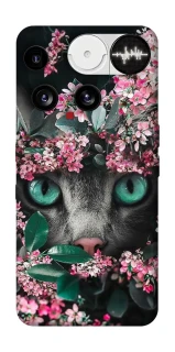 Чохол на Nothing Phone (3) Кіт в квітах фото 1 з 1