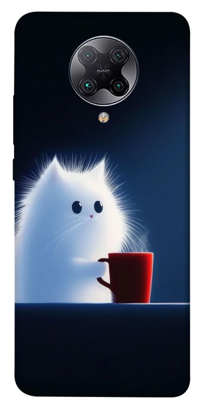 Чохол на Xiaomi Redmi K30 Pro / Poco F2 Pro Чохол кіт з кавою фото 1 з 1