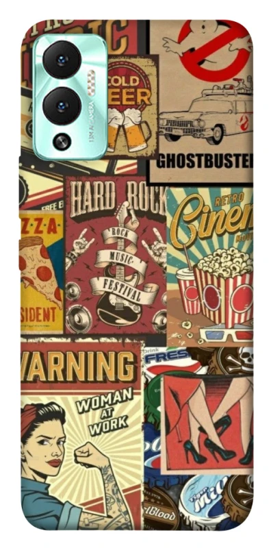 Чохол на Infinix Hot 12 Play Retro collage ver.2 фото 1 з 1