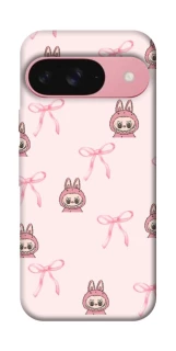 Чехол на Google Pixel 9 Pink bows and Labubus фото 1 из 1