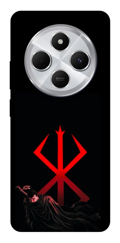 Чохол на Xiaomi Redmi 14C / Poco C75 Berserk Red Logo фото 1 з 1