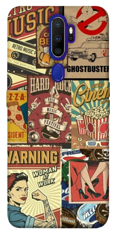 Чохол на Oppo A5 (2020) / Oppo A9 (2020) Retro collage ver.2 фото 1 з 1
