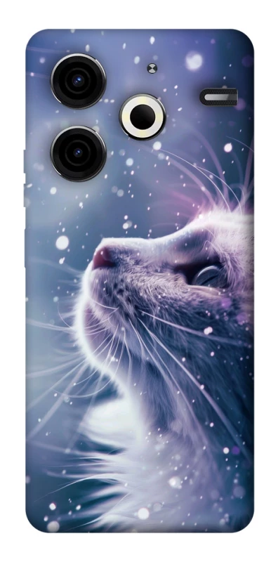 Чехол на TECNO Pova 6 Neo (LI6) Snow cat фото 1 из 1