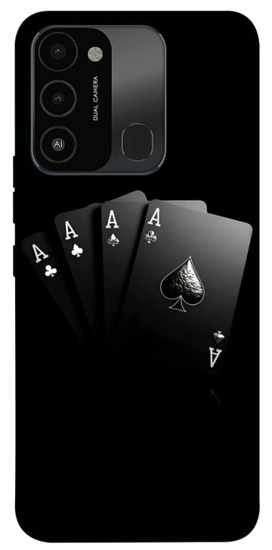 Чохол на TECNO Spark 8C Black Cards фото 1 з 1