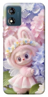 Чехол на Motorola Moto E13 Labubu & Flowers ver.1 фото 1 из 1