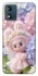 Чохол на Motorola Moto E13 Labubu & Flowers ver.1 фото 1 з 1