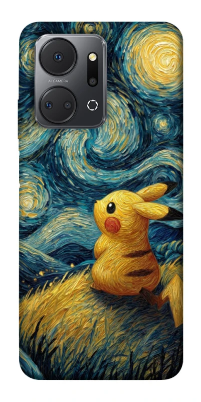 Чохол на Huawei Honor X7a Pikachu and Van Gogh фото 1 з 1