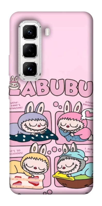 Чохол на Infinix Hot 50 Pro Labubu Dreams Collage фото 1 з 1