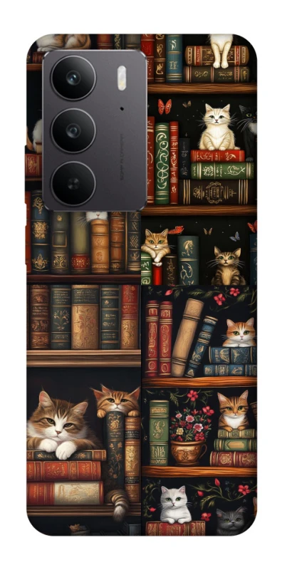 Чехол на Realme C75 Cats & Books фото 1 из 1