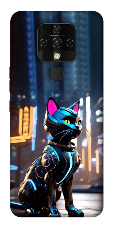 Чехол на TECNO Camon 16 SE Cyber cat фото 1 из 1