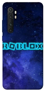 Чехол на Xiaomi Mi Note 10 Lite Roblox Space Logo Blue фото 1 из 1
