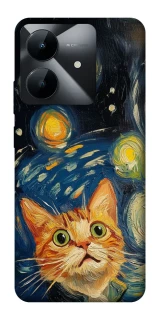 Чехол на Realme Note 60x paint cat фото 1 из 1