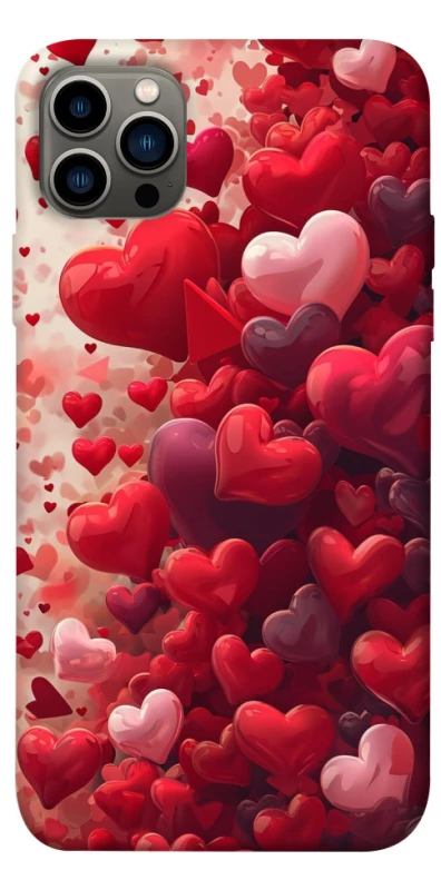 Чехол на Apple iPhone 12 Pro (6.1") Many hearts фото 1 из 1