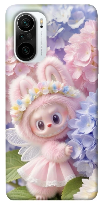 Чохол на Xiaomi Redmi K40 / K40 Pro / K40 Pro+ / Poco F3 Labubu & Flowers ver.1 фото 1 з 1