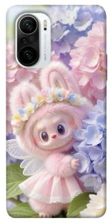 Чехол на Xiaomi Redmi K40 / K40 Pro / K40 Pro+ / Poco F3 Labubu & Flowers ver.1 фото 1 из 1
