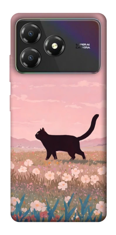Чохол на ZTE Blade A36 cat on a field фото 1 з 1