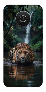 Чехол на Nokia X10 / X20 Leopard in water фото 1 из 1