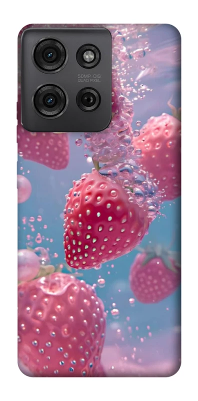 Чохол на Motorola Moto G75 Полуниця в воді фото 1 з 1