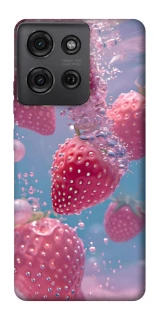 Чохол на Motorola Moto G75 Полуниця в воді фото 1 з 1