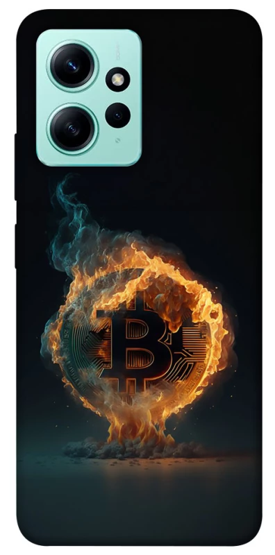 Чохол на Xiaomi Redmi Note 12 4G Fire Bitcoin фото 1 з 1