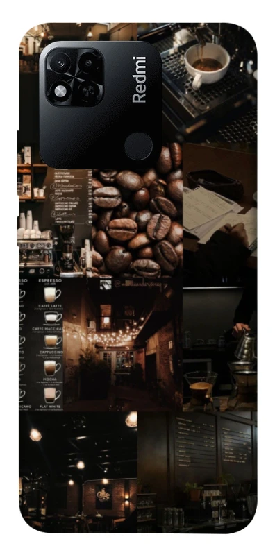 Чехол на Xiaomi Redmi 10A Coffee collage ver.1 фото 1 из 1