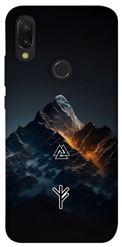 Чехол на Xiaomi Redmi 7 Руны в горах фото 1 из 1