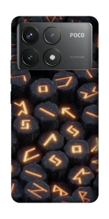 Чохол на Xiaomi Poco F6 Pro Вогняні руни фото 1 з 1