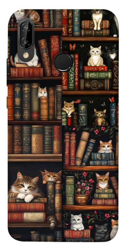 Чехол на Huawei P20 Lite Cats & Books фото 1 из 1